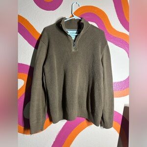 Weatherproof Men's Tan Zip-Up Sweater